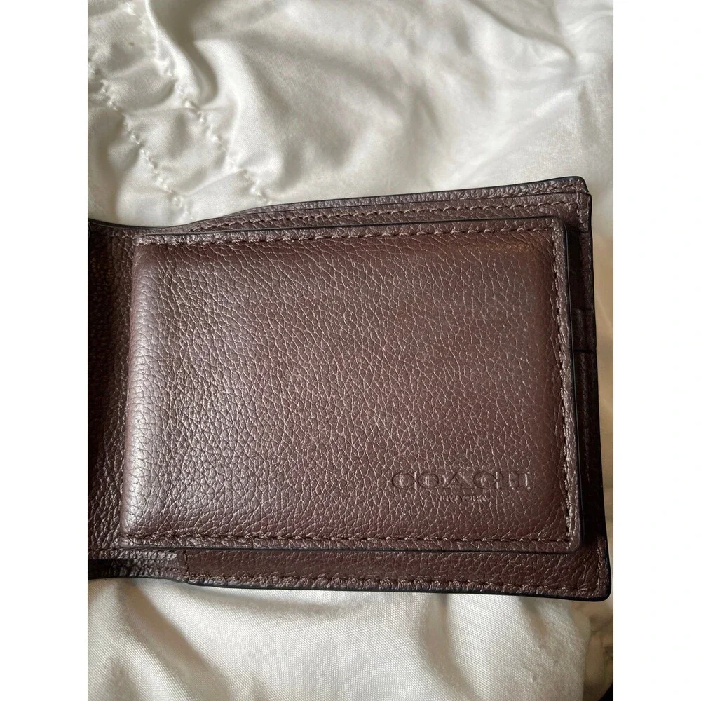 Coach Men's 3-in-1 Leather Billfold Wallet with Removable ID/Card insert